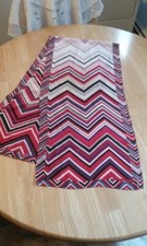 Vintage Anne Klein Oblong Scarf Zig Zag Pattern