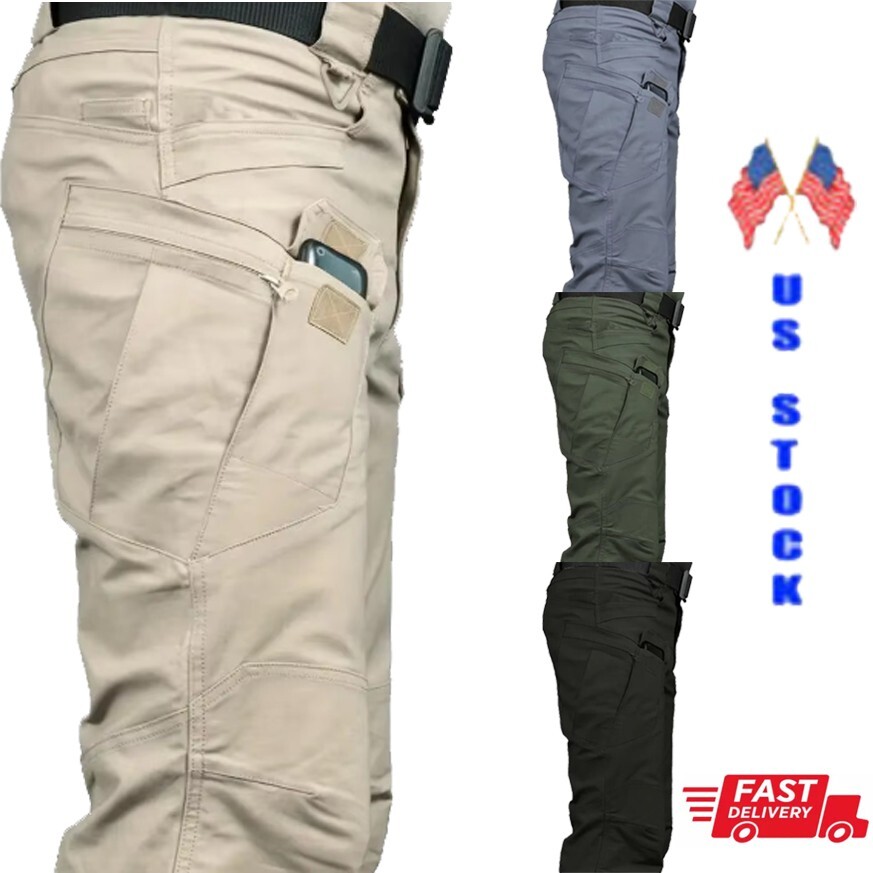 ★★★ ののの  ★★★ Mens Cargo Pants Tactical Work Pants Outdoor Hiking multi-pocket