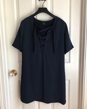 club monaco dress size 6 navy