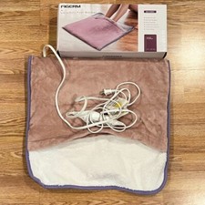 Foot Warmer Electric, Heating Pad King Size Ultra Soft Flannel, 22" x 20"  Pink 