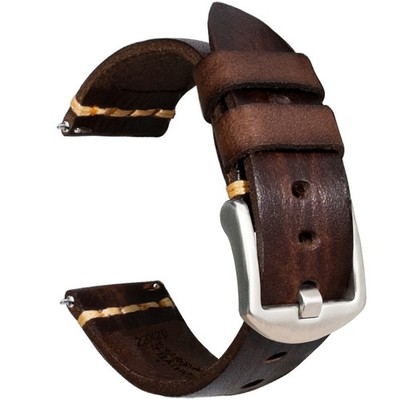 Vintage Genuine Leather Watch Strap Italian Vegetable Tanned Leather Band18-26mm