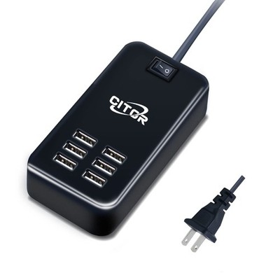 Multiport USB Charger, 6 Port USB Charging Station for Multiple Devices, Phon...