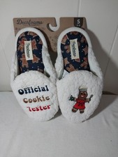 Dearfoams Cozy Comfort Unisex Cookie Tester Scuff Slippers Size S US 5-6