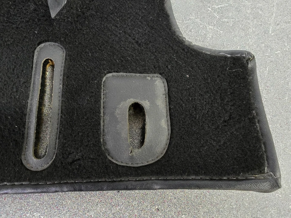 NICE USED ORIGINAL PORSCHE 911 930 BLACK CARPETED DRIVERS PEDAL FLOOR MAT - Image 2 of 4