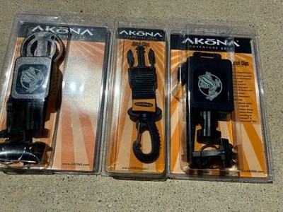 Akona Quick-Clips AKC-12, AKC-03, AKC-10 NEW NEW - Never used- LOT of 3