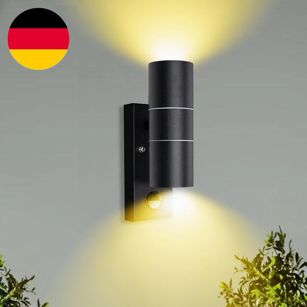 Aussenlampe Mit Bewegungsmelder Led GU10 AußEnleuchte Wand Anthrazit IP44 Modern-image