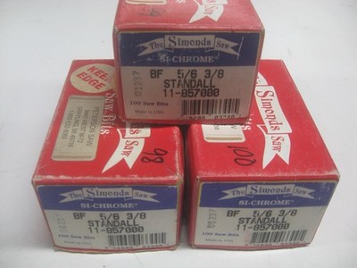 Simonds Saw Bits lot of 3 full boxes
