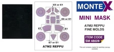 Montex 1/48 MITSUBISHI A7M2 REPPU CANOPY & WHEELS PAINT MASK Fine Molds