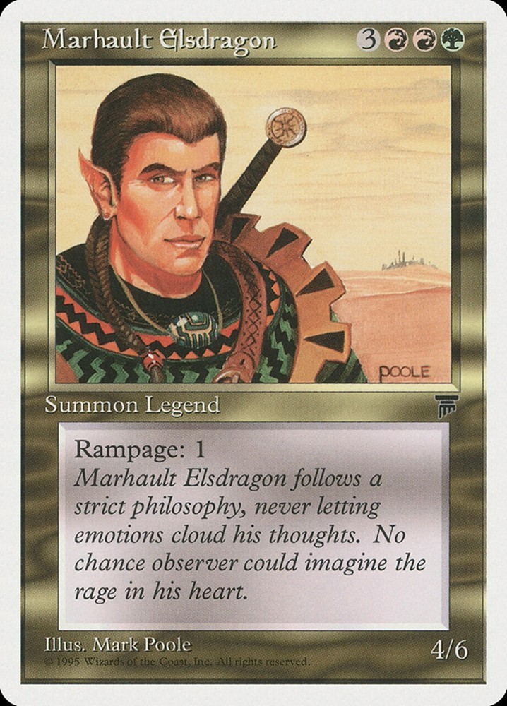 Marhault Elsdragon - MtG Legends - Uncommon MP 1994