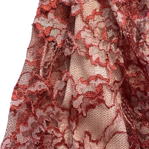 Vintage Dress Women’s Medium Pink Lace Babydoll Coquette Empire Waist Y2K NWT - Picture 3 of 8