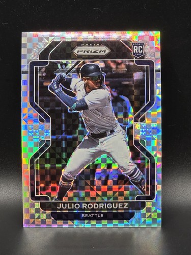 Julio Rodriguez [Power Plaid Prizm] #40 2022 Panini Prizm card