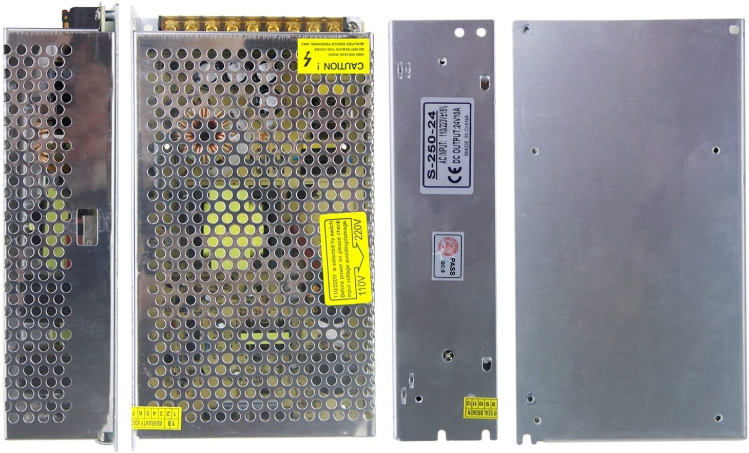 24V 10A 240W Power Supply Adapter Transformer Switch AC 110V /220V to DC 24V 10A