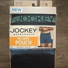 Jockey Men's Boxer Briefs 3 Pack Medium Chafe Proof Pouch Stretch