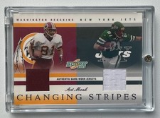 2003 Score Changing Stripes Art Monk Game Worn Jersey 142/250 2 Colors