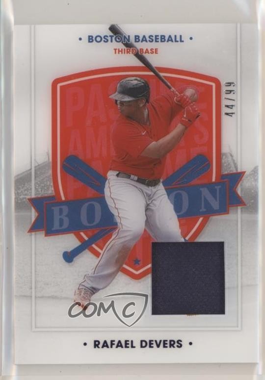 2021 Panini Chronicles America's Pastime Swatches Blue /99 Rafael Devers #5 o7m