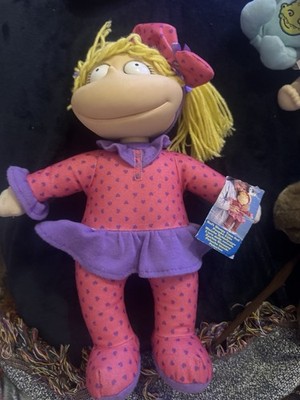 Vintage 1997 Mattel Rugrats Slumber Party Angelica Pickles Puppe mit Etikett ohne Box