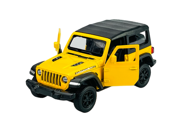 Rmz City Jeep Wrangler Rubicon Gelb 11,5Cm Die Cast Metal Model Neu Im Kasten-image