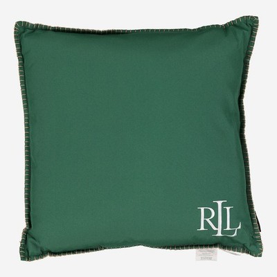 Lauren Ralph Lauren Green Eden Whipstitch Indoor/Outdoor Kissen 50x50cm