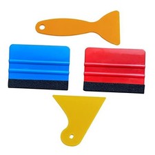 Felt Edge Squeegee Car Wrapping Tool Kits 4 Inch Vinyl Wrap Squeegee 4Pcs