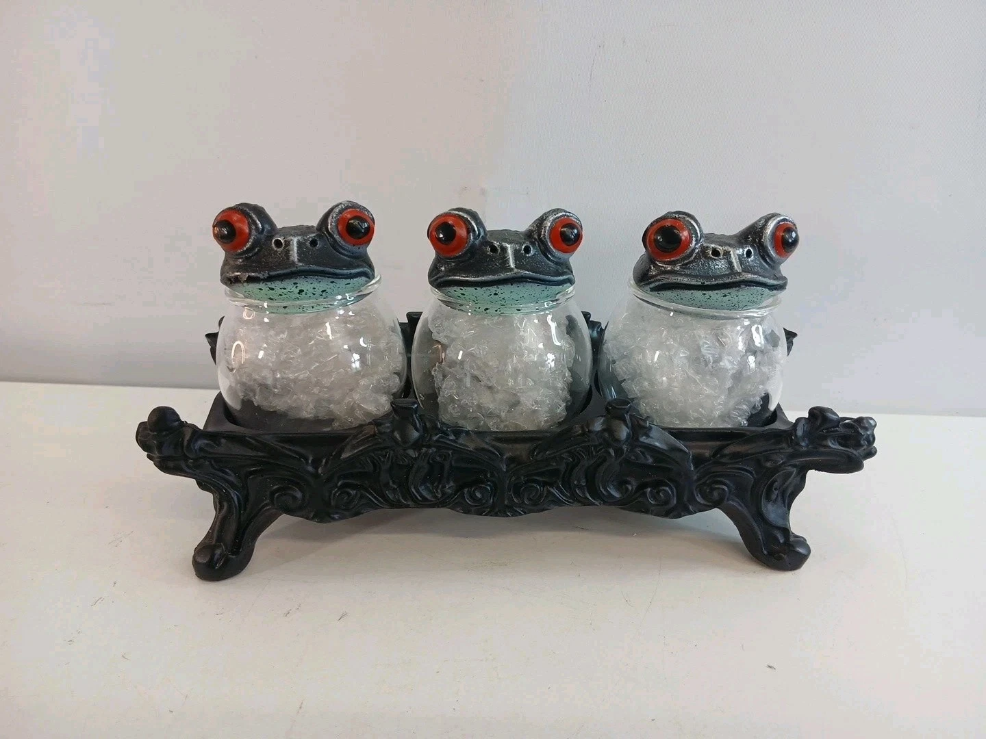 Witch Frog Glass Spice Jars