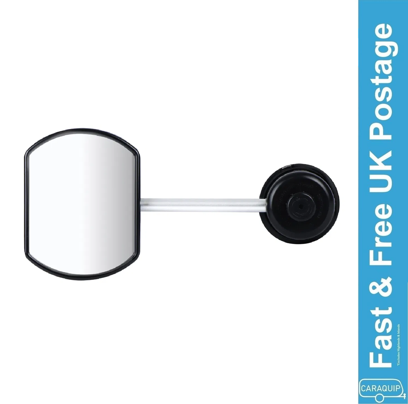 Streetwize Towing Mirror Deluxe Suck It & See Flat Glass Caravan Trailer LWACC35