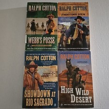 Lot of 4 Westerns Ralph Cotton Webb's Posse Fighting Men High Wild Desert