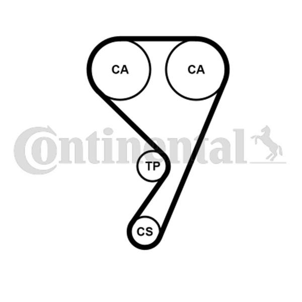 Wasserpumpe + Zahnriemensatz Continental Ctam CT1211WP1 FüR Ford Fiesta 7 HJ HF-image