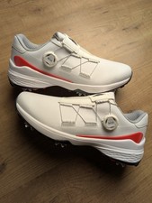 Adidas ZG23 BOA Light Strike Golf Shoe ‘White/Red’ - Size UK 8.5 / EU 42 2/3