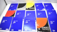 Lot of 15 Spiral Notebooks Journals 70 Sheets 1 Subject 10.5"x8" Assorted Colors