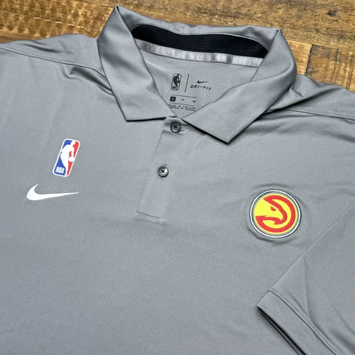 NBA Nike Atlanta Hawks Standard Fit DriFit Polo Shirt Sz XL 🏀 *NEW*