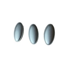 Lot of 20 Matte Gray Oval Drawer Pull Knobs Cabinet Hardware MR-0430 Metal