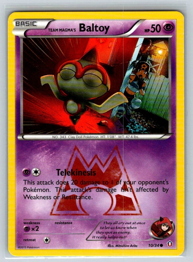 Team Magma's Baltoy 10/34 Double Crisis Regular NM/LP