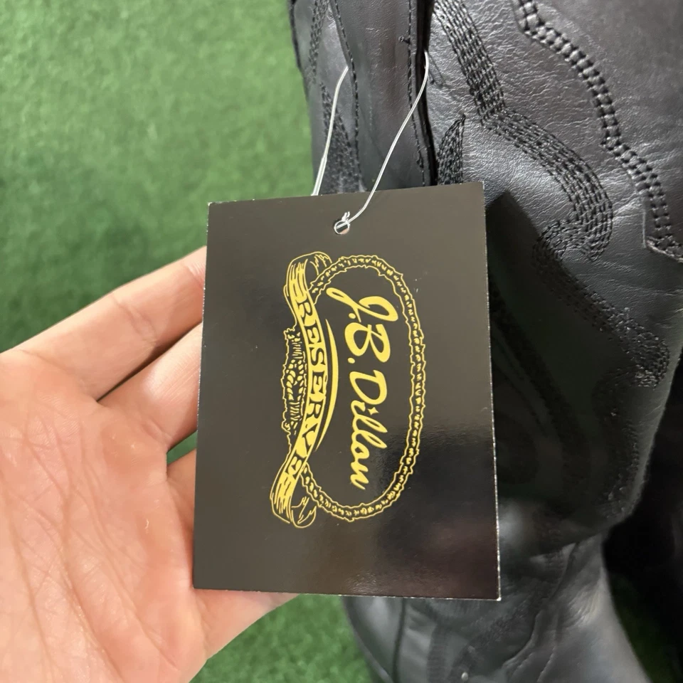 Botas de caubói femininas JB Dillion Reserve biqueira pontiaguda preta JB4020 C tamanho 6.5 - Imagem 4 de 4