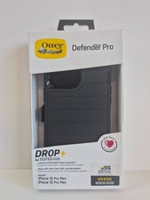 Open Box OtterBox Defender Pro Case Holster iPhone 13 Pro Max 12 Pro Max - Black
