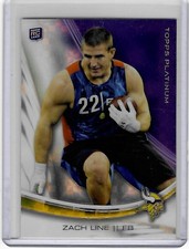 Minnesota Vikings ZACH LINE 2013 Topps Platinum ROOKIE Football Card. rookie card picture