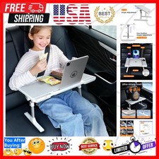 Large Car Seat Tray Table, Foldable Travel Tray for Kids Car Seat, Height Adj...