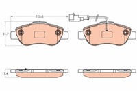 Bremsbelagsatz Scheibenbremse TRW GDB2039 FüR Fiat Classic Panda 500 312CXA1A