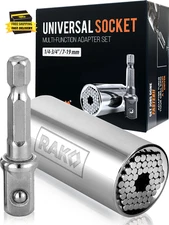 Super Universal Socket Tool, 7-19Mm Universal Socket Wrench Set, Gator Grip with