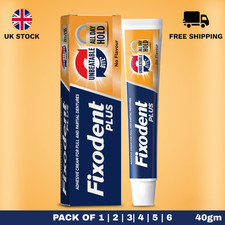 Fixodent Plus Unbeatable Bite Dual Power Hold Denture Adhesive Cream 40g