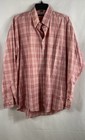 Vintage Burberry Men's Pink Plaid Button Down Shirt Made in USA Sz L — photo 1