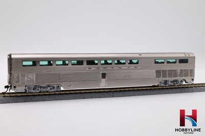 Overland HO Scale 087040014.1 Santa Fe High Level Dining Car | Used | Lighted