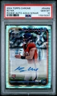 2024 Topps Chrome - Rookie Autographs Bo Nix Aqua Sonar Refractor PSA 10 #RA-BNI