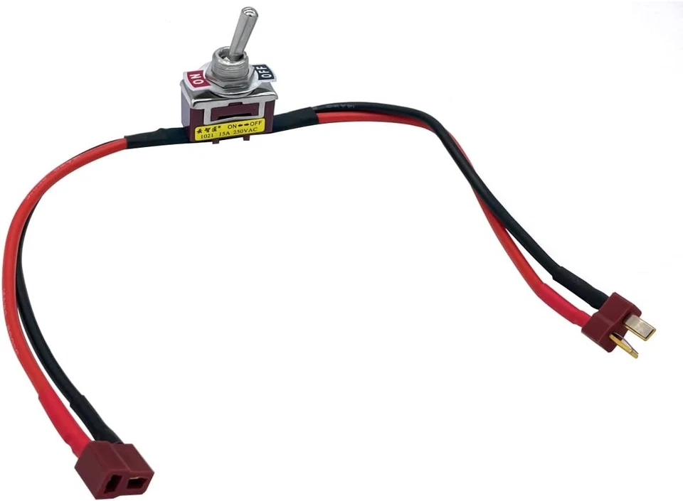 Large Current On-Off Electric Power Switch with T Plug for RC Model red  Foto 3 de 4