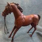 Vintage Marx Johnny West Horse Brown Noddable Head Moveable Joints 12”