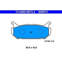 Bremsbelagsatz Scheibenbremse ATE 13.0460-5973.2 FüR Ford Usa Probe II