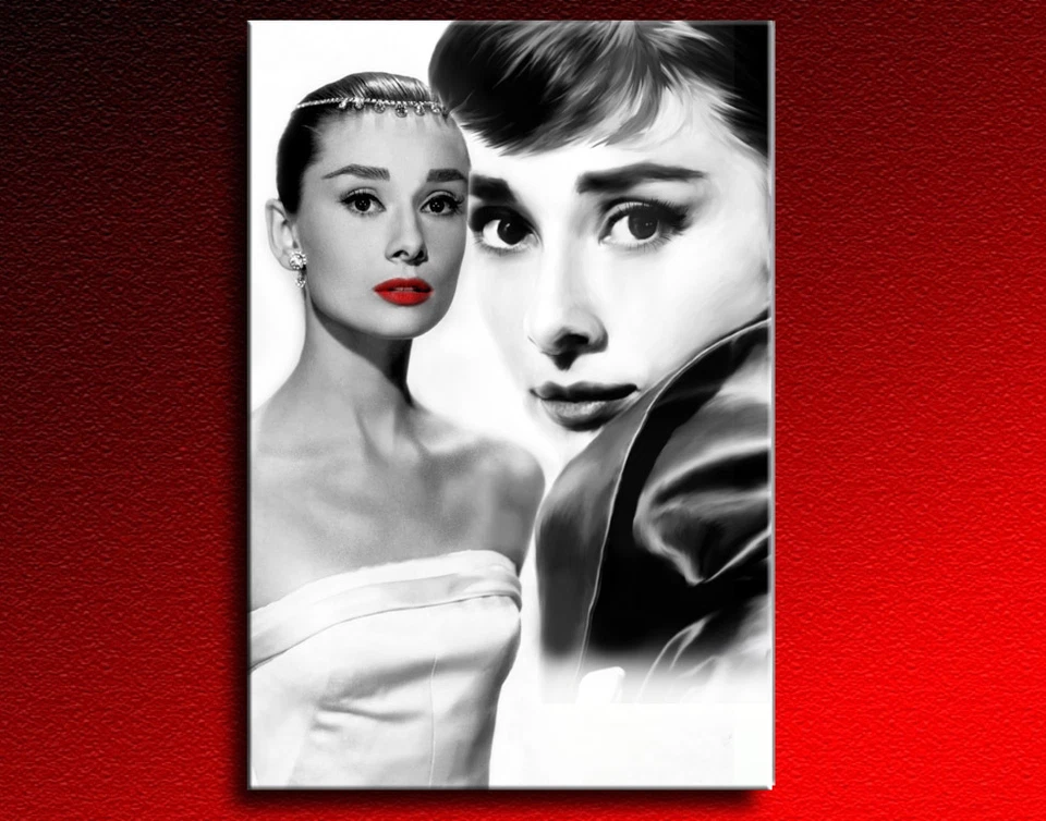 Bild auf Leinwand "Audrey Hepburn" - Kunstdrucke, Wandbilder, Poster Art Bilder