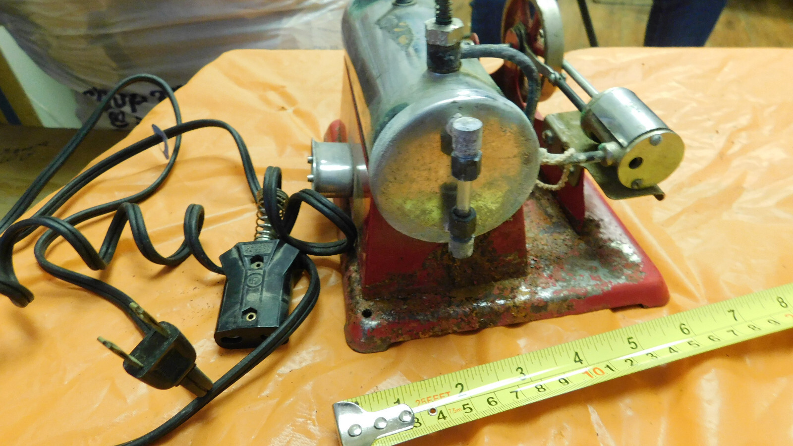 VINTAGE RARE TRAVEL LAB LIVE STEAMELCTRIC POWERED STEAM ENGINE TOY eBay