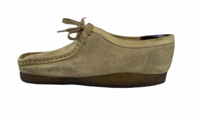 [美品]CLARKS CLARKS WOMENS Wallabee 35395 Loafers Shoes Tan Suede Size Us