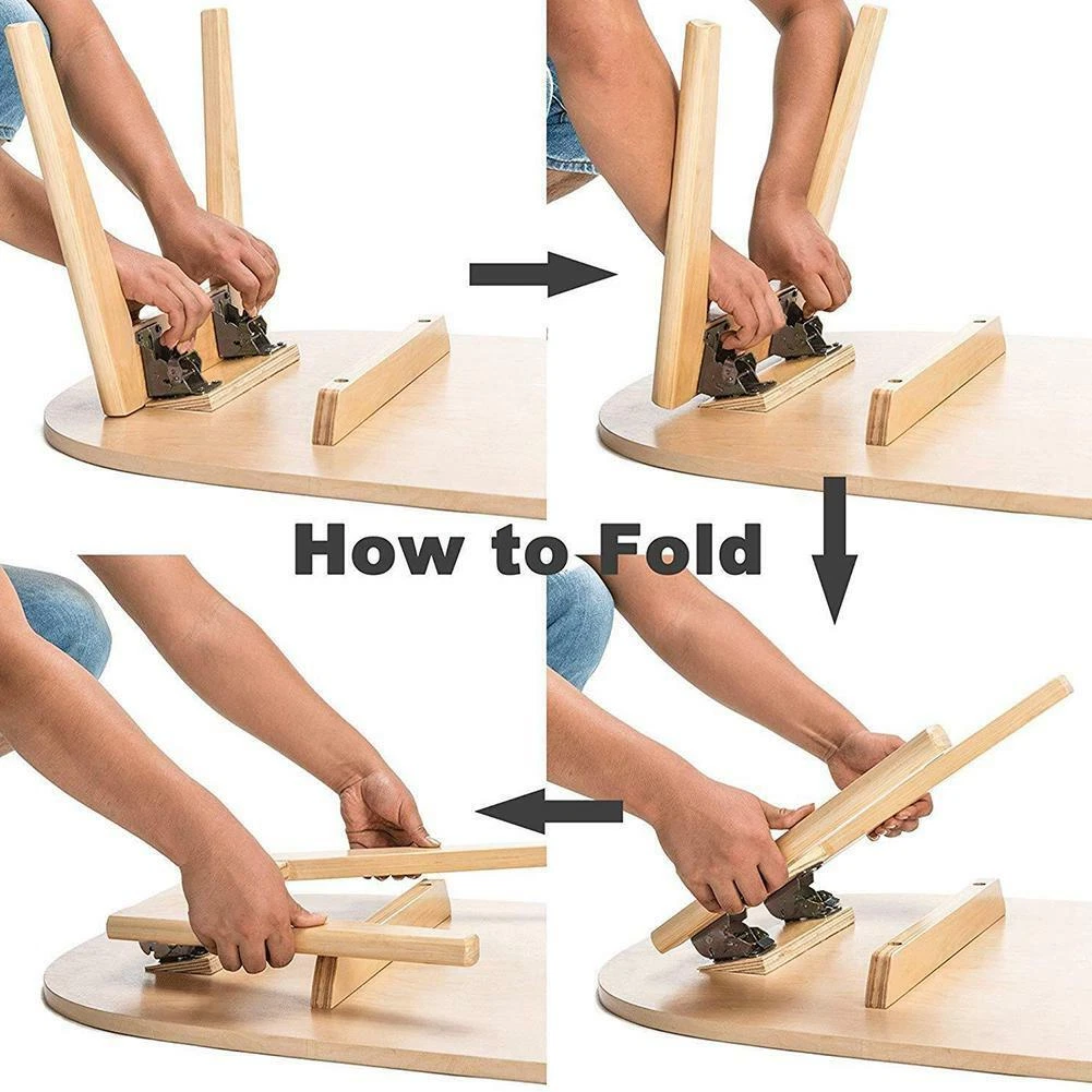 Folding Table Leg Brackets Fittings Self Lock Extension Hinge Foldable V1U2