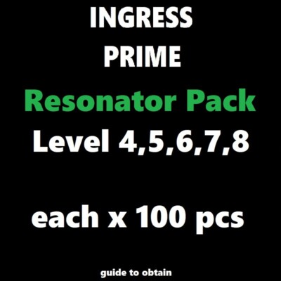 Guide for INGRESS PRIME: Resonator L4, 5, 6, 7, 8 each - 100 pcs